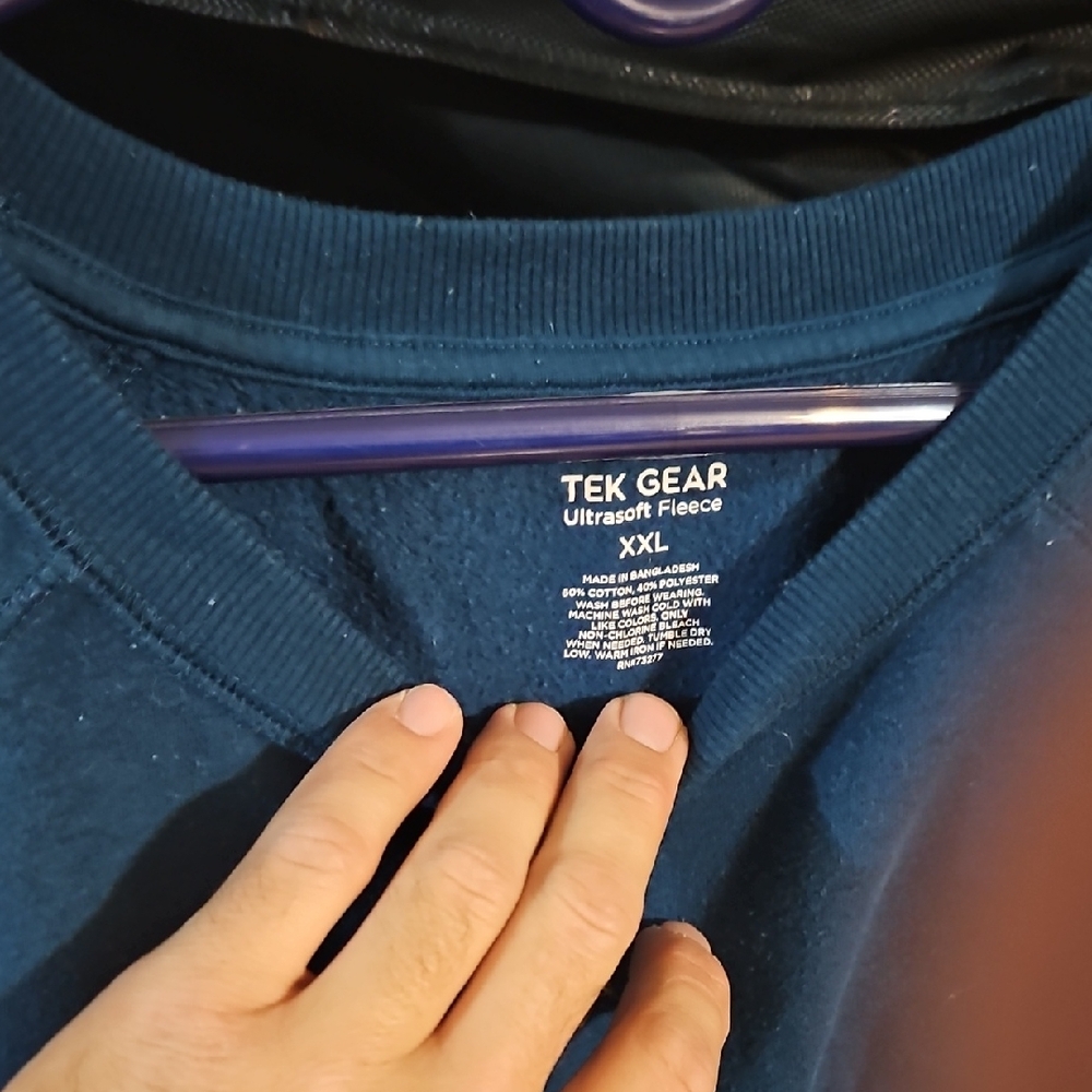 Tek Gear Navy Ultrasoft Fleece Pullover XXL